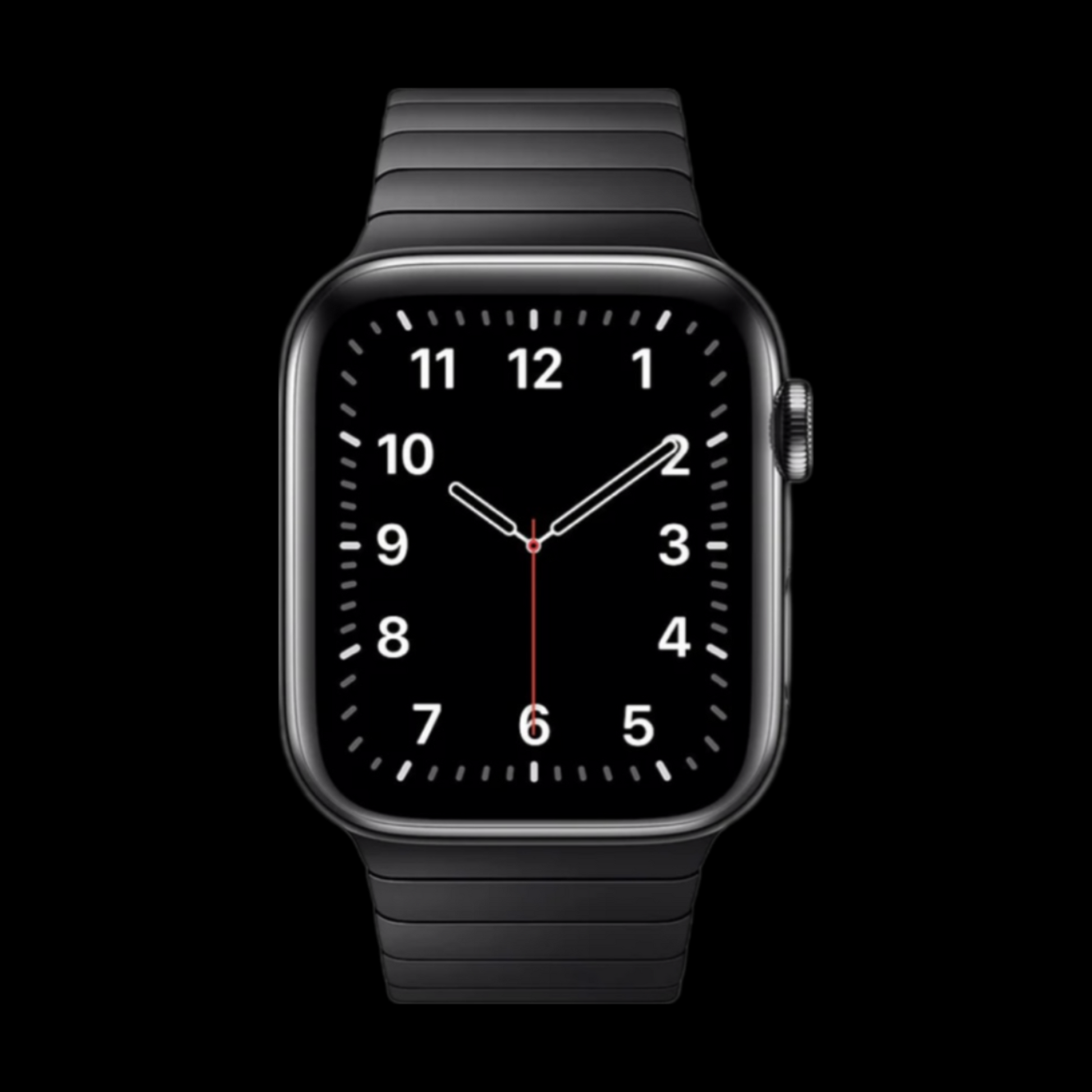 Stainless Steel Apple Watch Compatible Strap Black