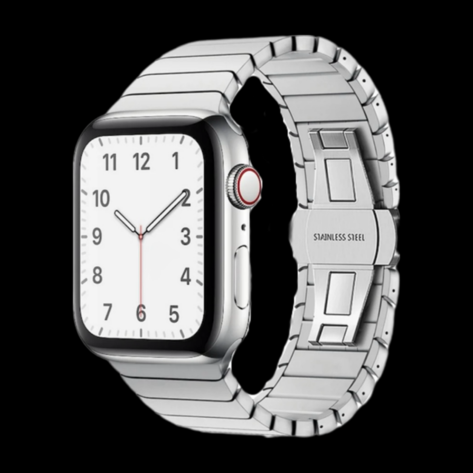 Stainless Steel Apple Watch Compatible Strap Silver