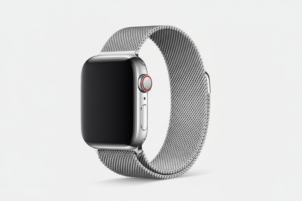 Milanese Loop Silver Apple Watch Compatible Strap