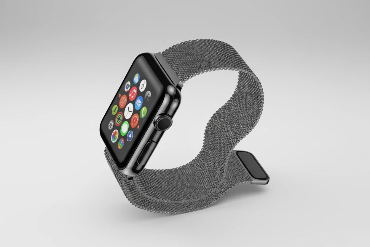 Milanese Loop Black Apple Watch Compatible Strap