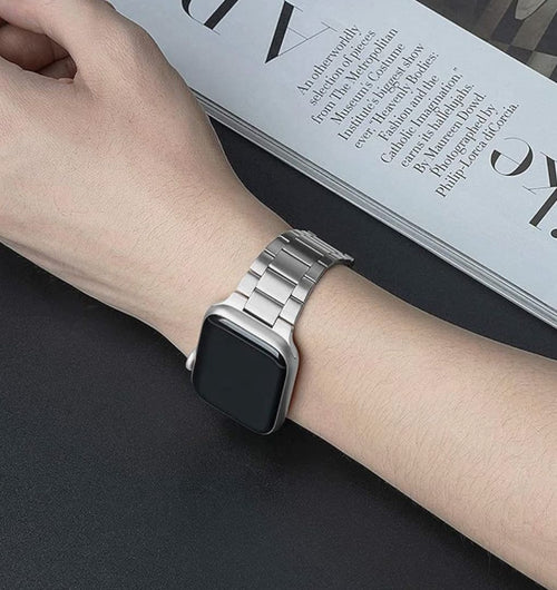 Apple Watch Compatible Chain Strap Silver