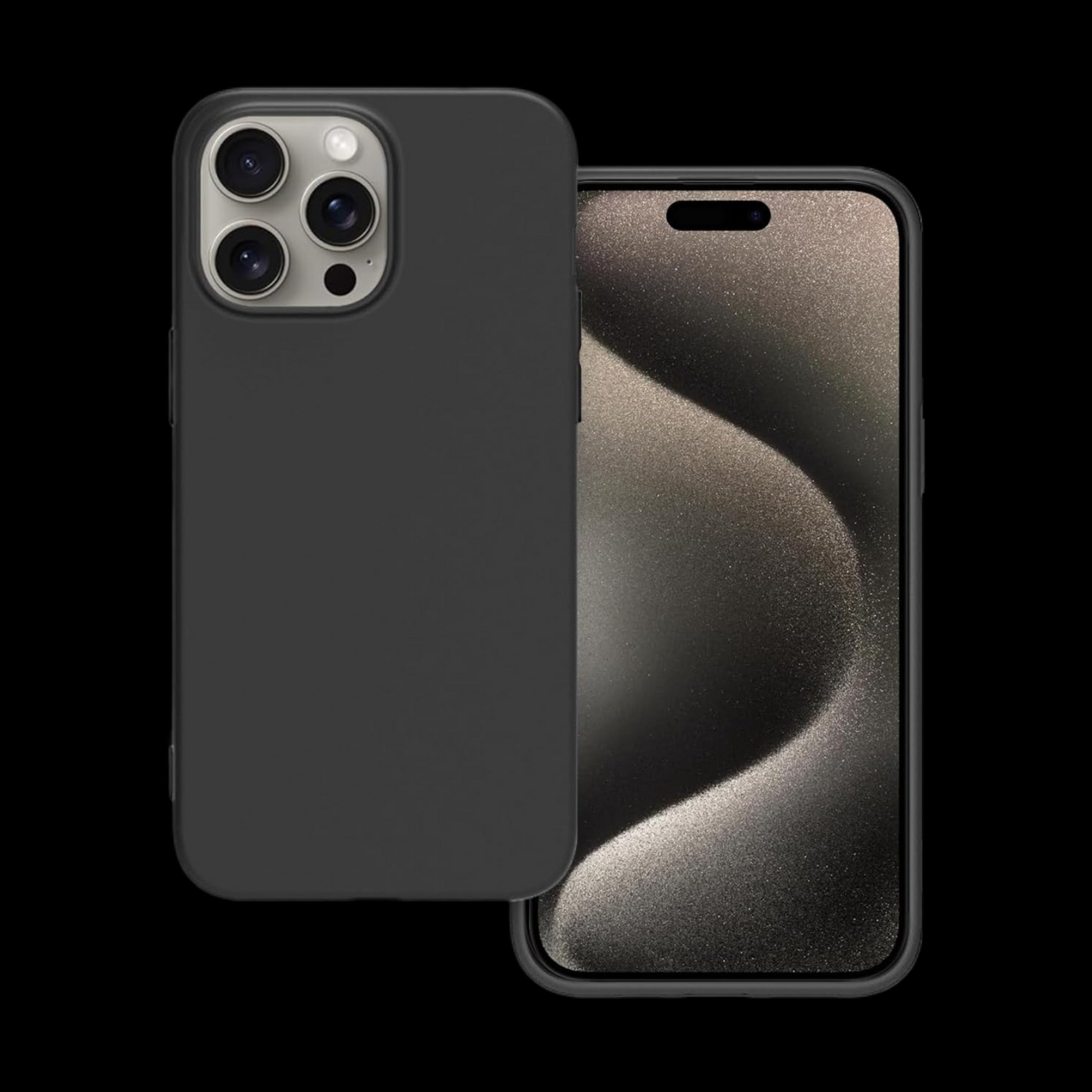 Black Silicon iPhone Compatible Case